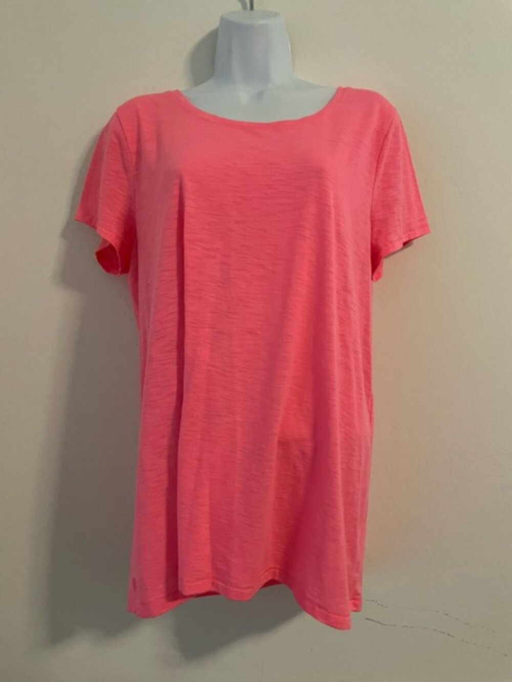 Lilly Pulitzer Top Women’s XL Pink T-Shirt scoop Neck Short Sleeve EUC